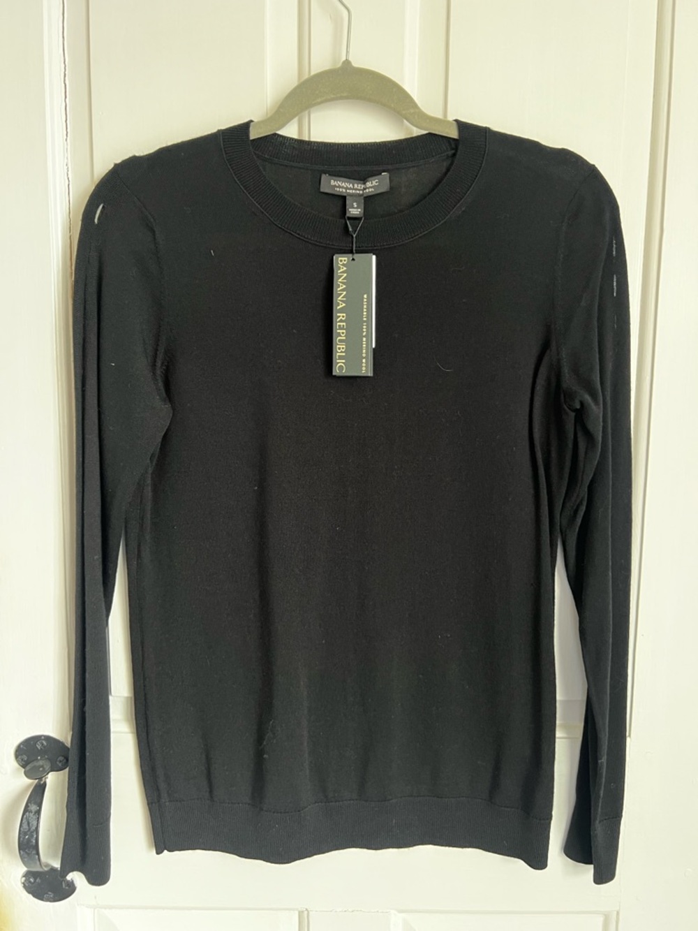 Banana Republic Black Crewneck Sweater - NWT